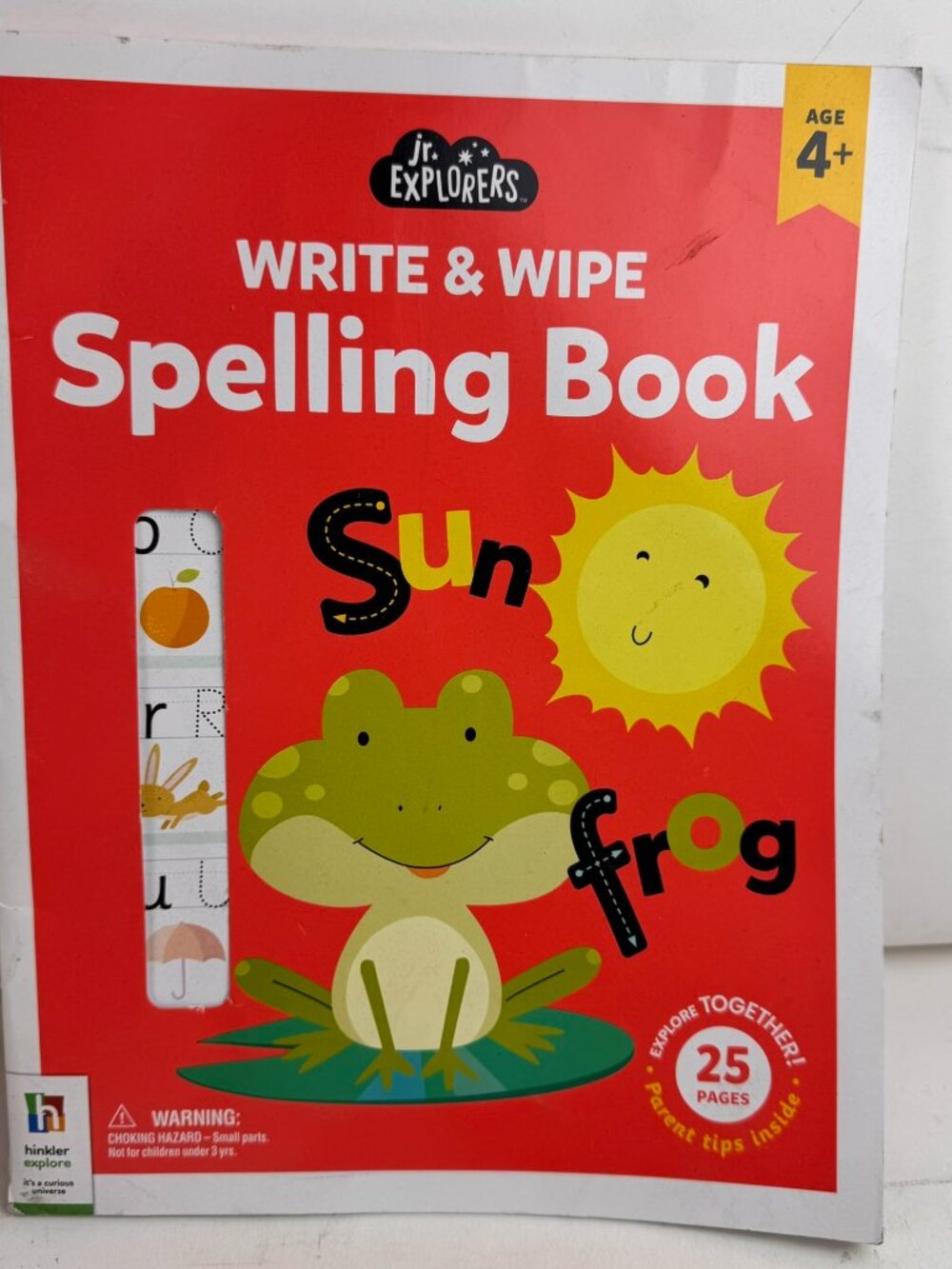 Jr Explorers Write Wipe Spelling Book Age 4+ Hinkler Kids Learn Tracing Activity